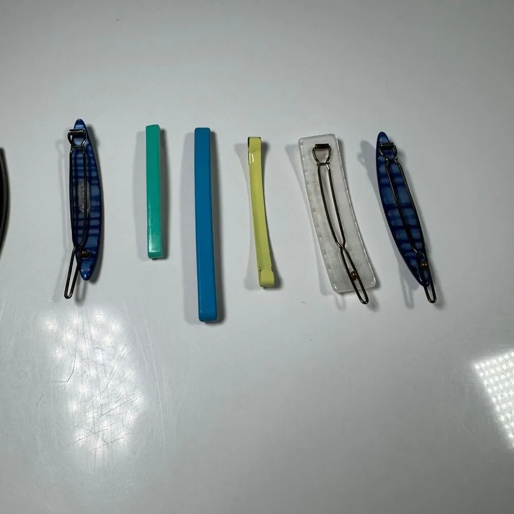 Vintage 80s 90s Hair Accessories LOT of 30 Flattron Barrettes Banana Clip Combs